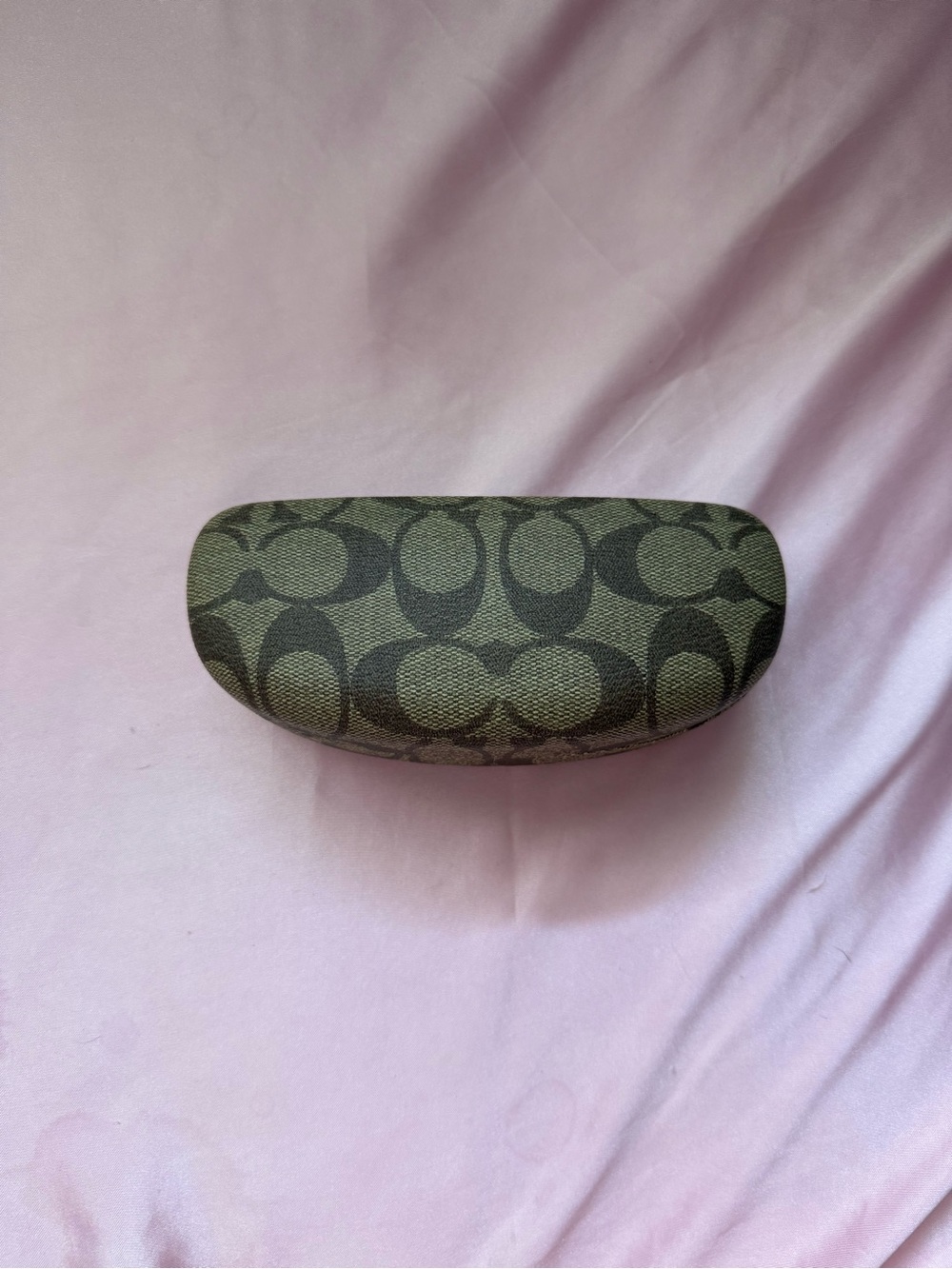 Coach Brown Signature Logo Hard Sunglasses Case